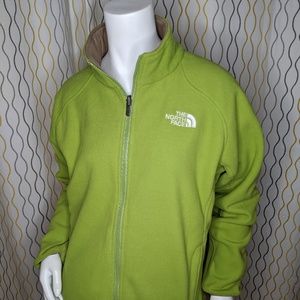 The North Face Full Zip Lime Green Fleece